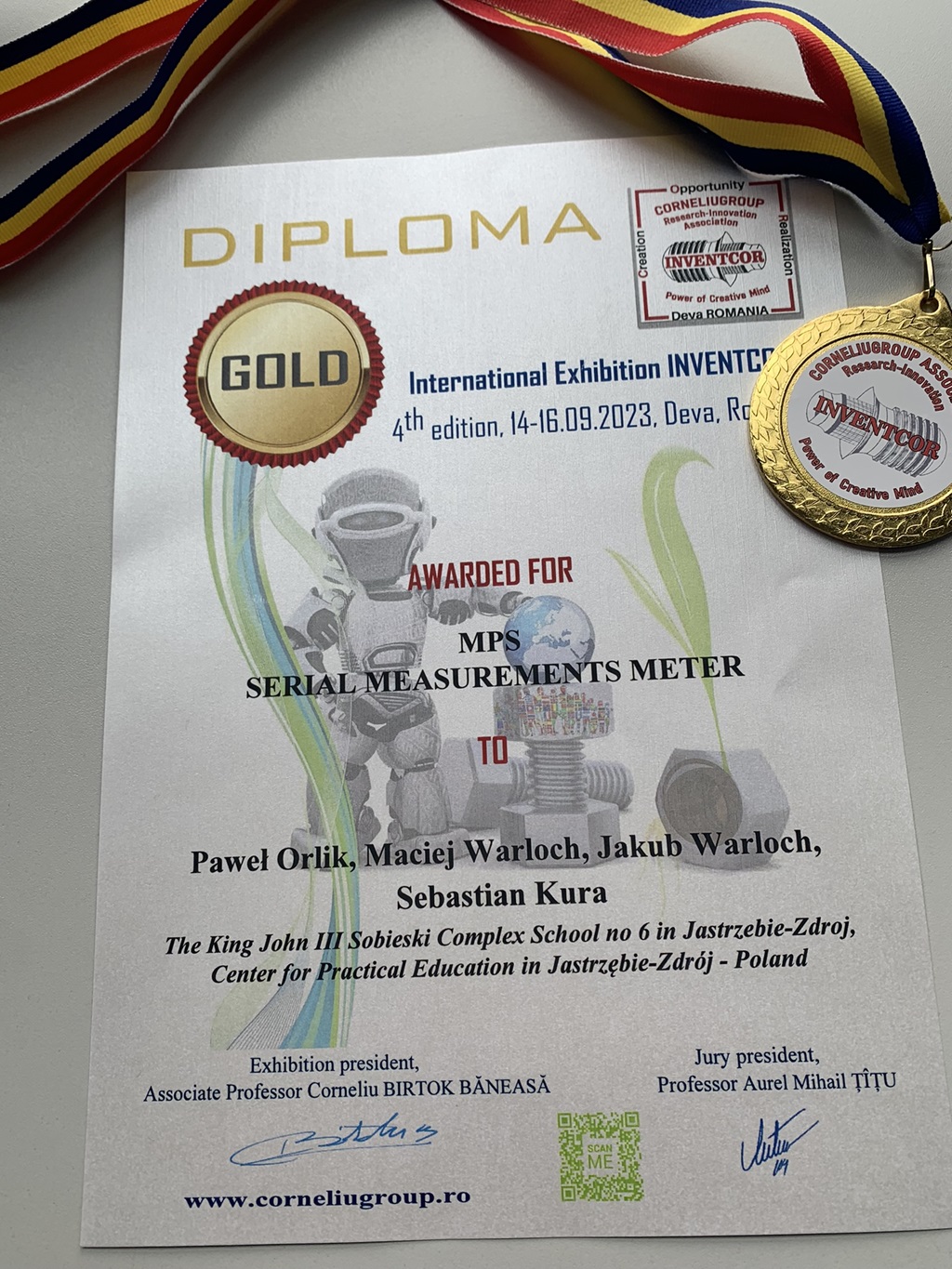 Złoty medal na targach w Rumunii